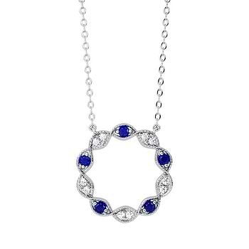 Azure Compass Gemstone Necklace