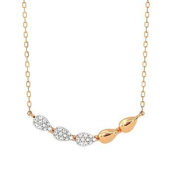 Foliage Glint Diamond Necklace