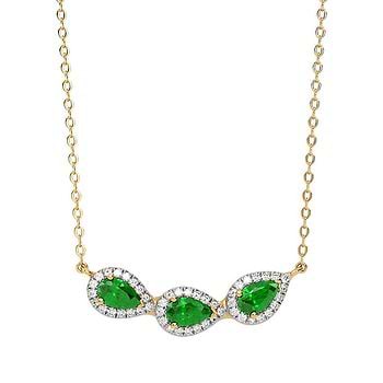 Trio of Garden Dreams Gemstone Necklace