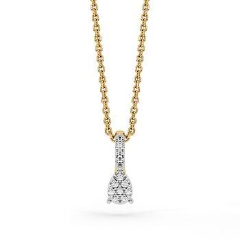 Dangling Pear Diamond Pendant