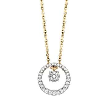 Orbital Duo Diamond Pendant