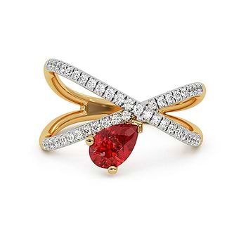 Crown Jewel Flow Gemstone Ring