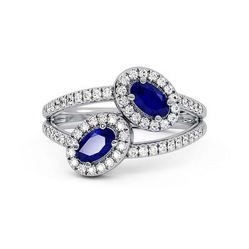 Zen Circle Gemstone Ring