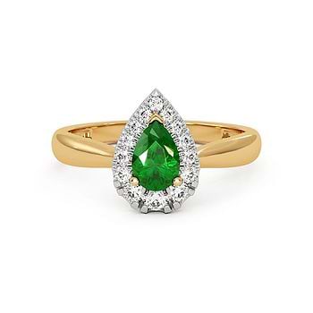 Stardust Pear of Wisdom Gemstone Ring