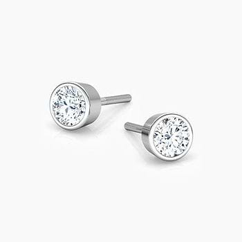 Laterna Solitaire Stud Earrings