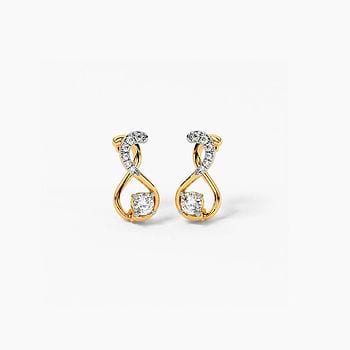 Flare Essence Solitaire Hoop Earrings