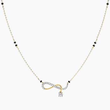 Twisted Infinity Solitaire Mangalsutra