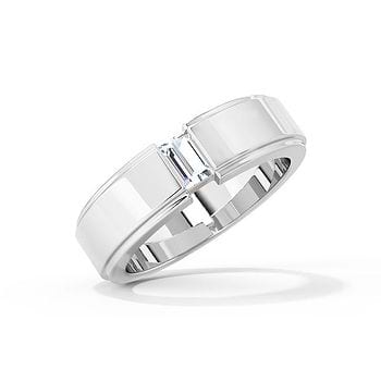 Solitaire Baguette Diamond Ring