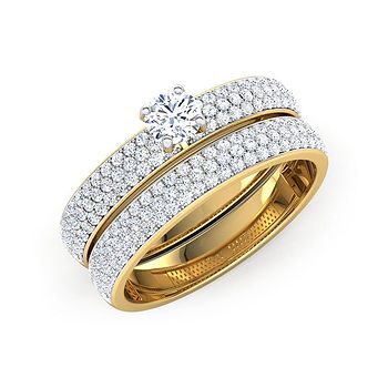 Gleam Solitaire Bridal Ring Set