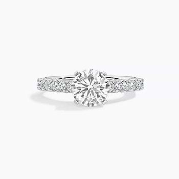 Cathedral French Solitaire Ring