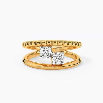 Glacial Spark Solitaire Ring