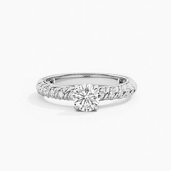  Rope Dome Solitaire Ring