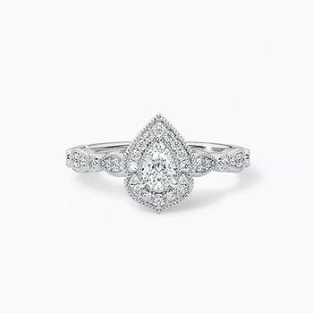 Greengage Vintage Halo Solitaire