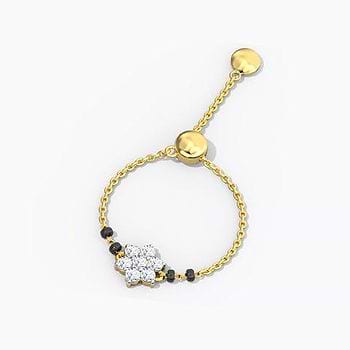 Starry Gemstone Flexi Ring For Women
