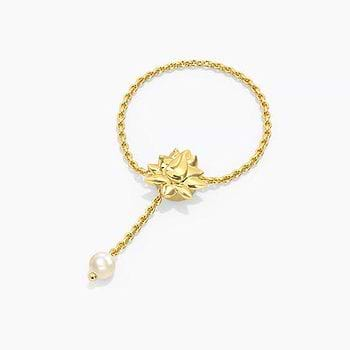 Blooming Pearl Flexi Ring