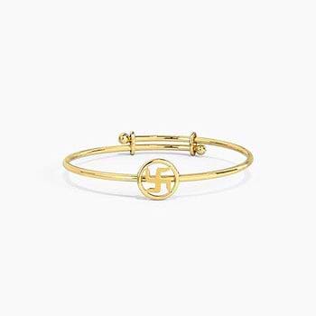 Swastik Baby Gold Bangle