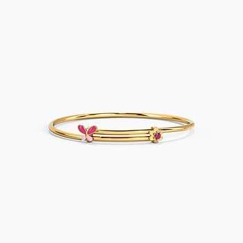 Flutter Butterfly Baby Gold Bangle