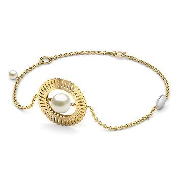 Bria Cutout Pearl Bracelet