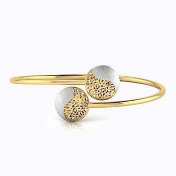 Kellie Cutout Gold Bracelet For Women
