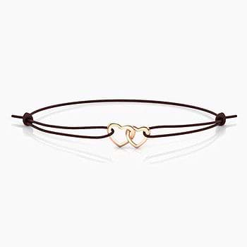 Entwined Heart Gold Bracelet