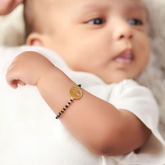Shop Shiva Baby Nazaria Gold Bracelet Online CaratLane US