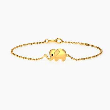 Elephant Kids' Gold Bracelet