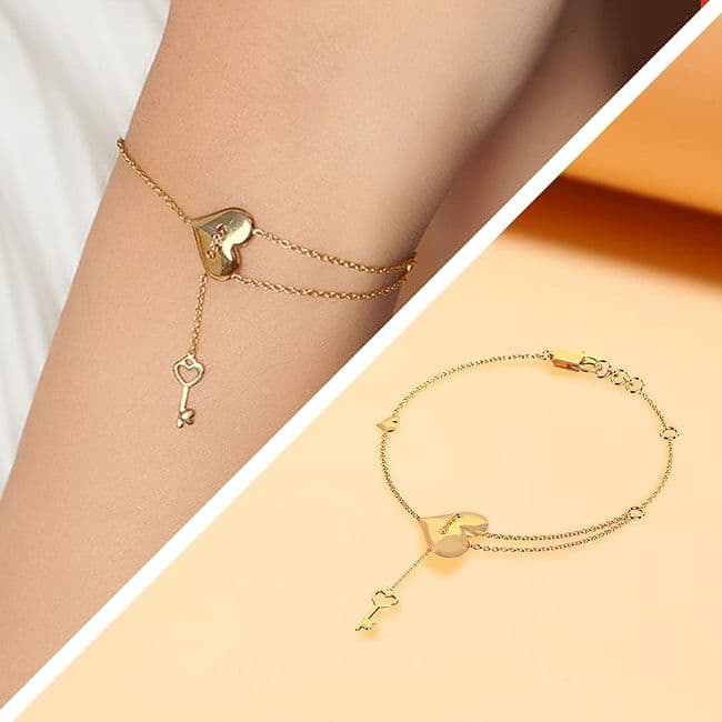 Love lock bracelet flipkart sale