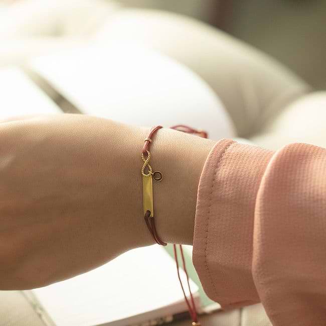 Personalised gold bracelet online