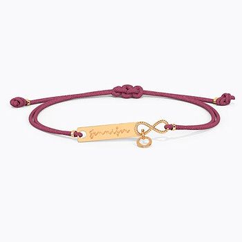 Infinity Personalised Gold Bracelet