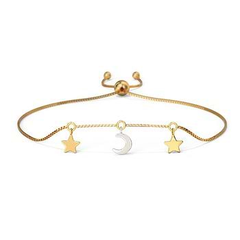 Celestial Adjustable Gold Bracelet