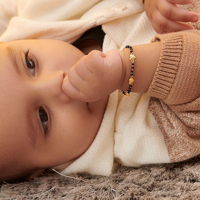 Peppa's Baby Nazaria Gold Bracelet | Trendy Kids Bracelet | CaratLane