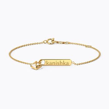 Forever Love Personalised Gold Bracelet