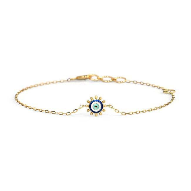 Real gold clearance evil eye bracelet