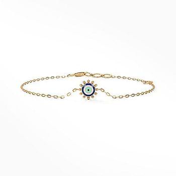 Petite Evil Eye Gold Bracelet