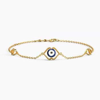 Chic Evil Eye Gold Bracelet