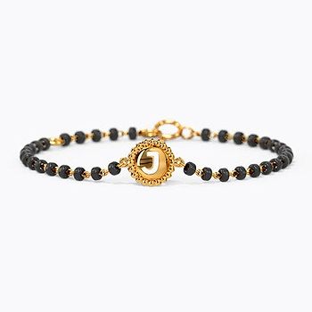 Buy Alphabet K Kids Nazaria Gold Bracelet Online