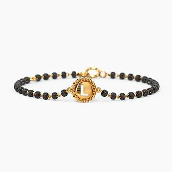 Alphabet L Kids Nazaria Gold Bracelet