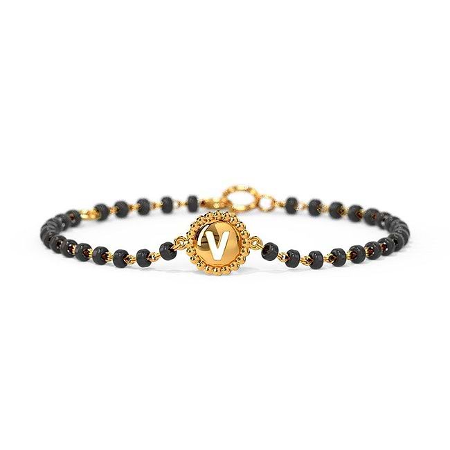 V letter bracelet clearance