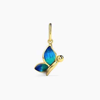 Butterfly Love Gold Charm For Women