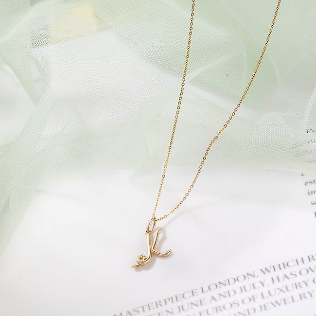 Letter k charm gold discount