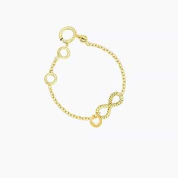 Infinity Love Gold Watch Charm