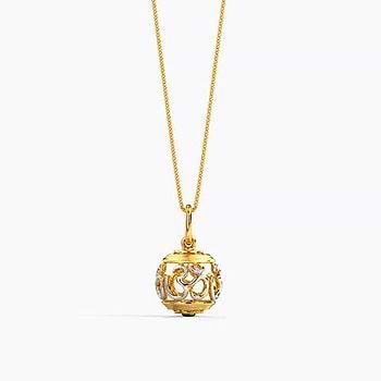 Classic Om Gold Charm/Pendant