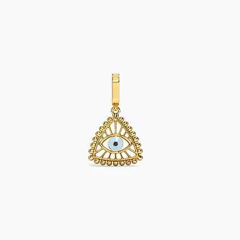 All Seeing Eye Gold Charm Pendant