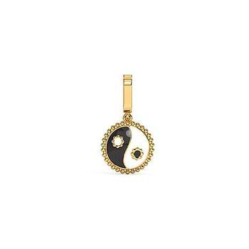 Yin Yang Gold Charm Pendant