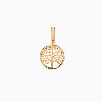 Tree of Life Gold Charm Pendant