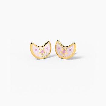 Lunar Love Gold  Stud Earrings