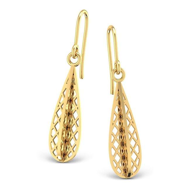 Caratlane gold earring discount