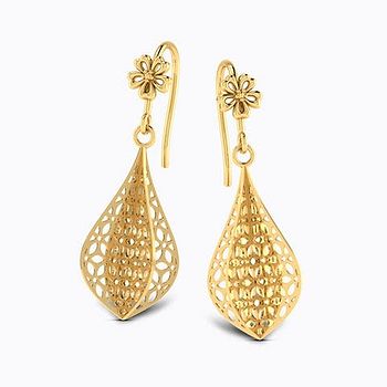 Verve Drop Gold Earrings
