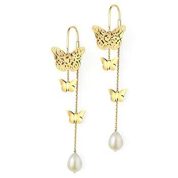 Halen Cutout Pearl Sui Dhaga Earrings