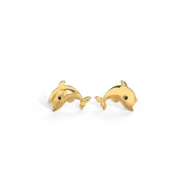 Dolphin earrings 2024 white gold